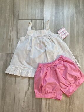 NWT James & Lottie Spring Rainbow Seersucker Ruffled Maggie Coordinated Set, 7